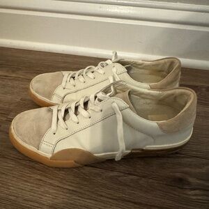 DV by Dolce Vita Cream and Tan Sneakers